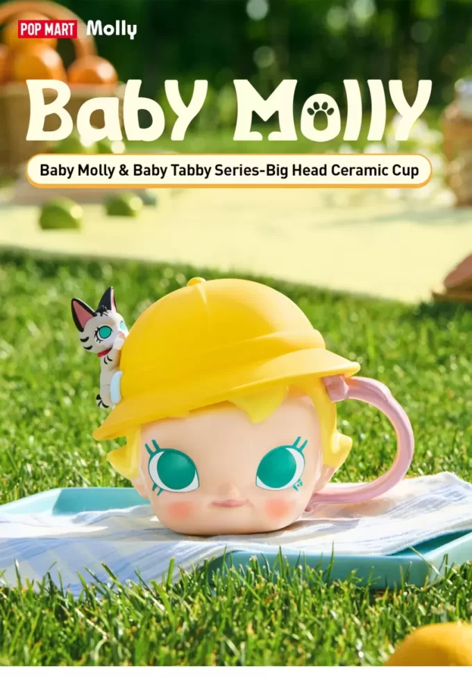 Baby Molly & Baby Tabby-serien – Stort huvud i keramikmugg