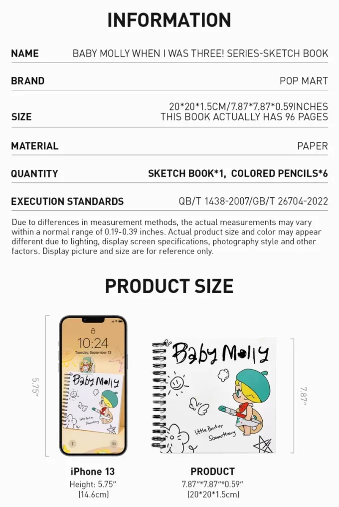 Baby Molly när jag var tre!-serien – skissbok