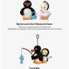 Baby Molly × Pingu Happy Fishing-serien – Vinylplyschhänge Öppen ask