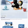 Baby Molly × Pingu Happy Fishing-serien – Vinylplyschhänge Öppen ask