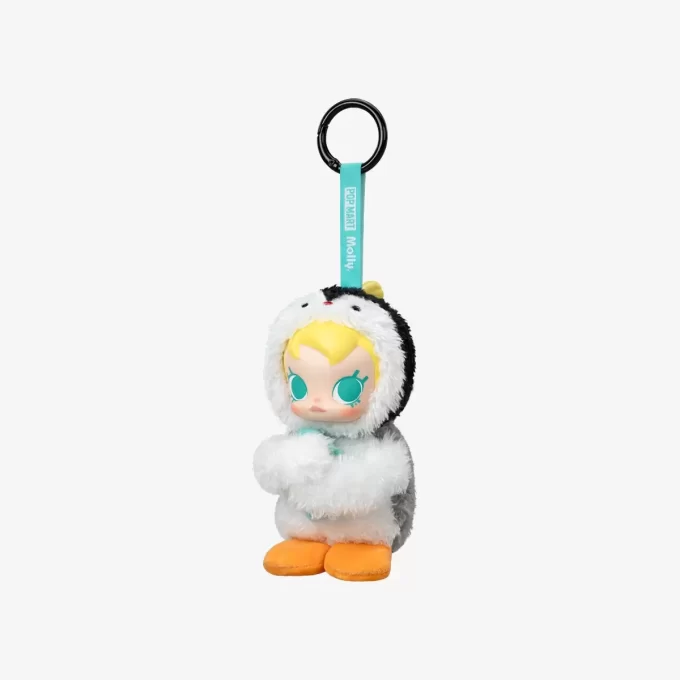 Baby Molly × Pingu Happy Fishing-serien – Vinylplyschhänge Öppen ask
