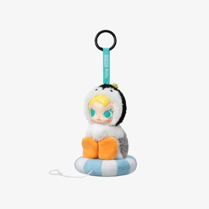 Baby Molly × Pingu Happy Fishing-serien – Vinylplyschhänge Öppen ask