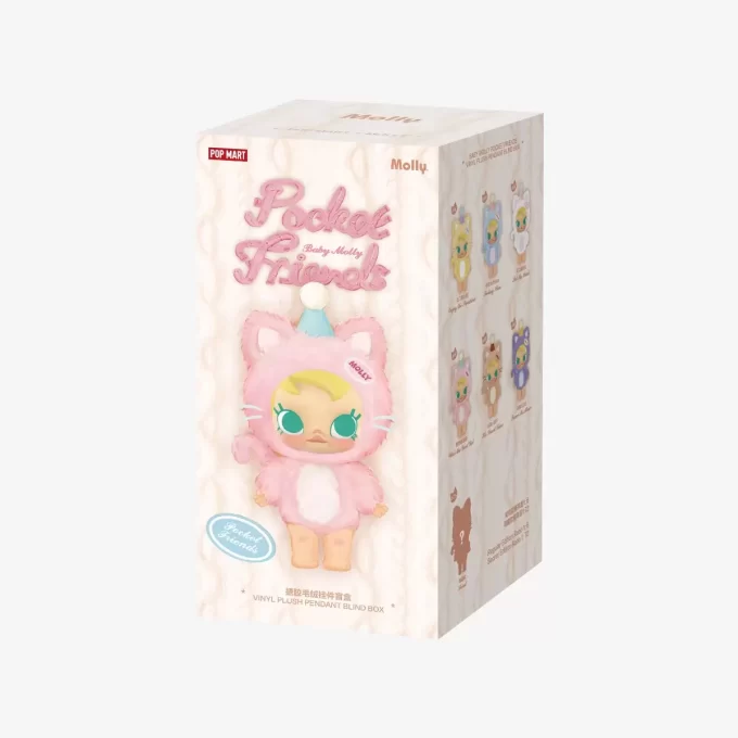 Baby Molly Pocket Friends-serien – Vinylplyschhänge Öppen ask