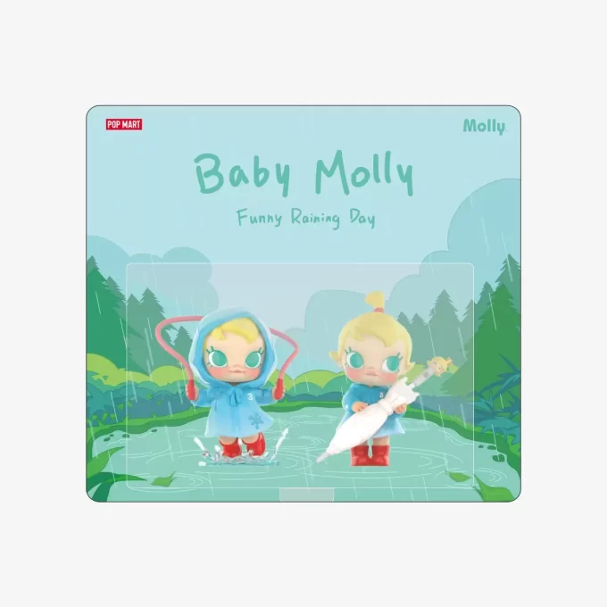 Baby Molly rolig figur som regnar
