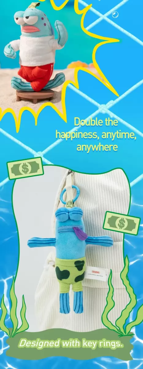 Bikini Bottom Buddies – Nyckfull Plysch Bikini Bottom Buddies – Nyckfull Plysch