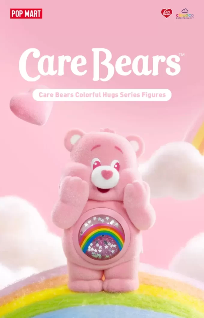 Care Bears färgglada kramar-seriefigurer