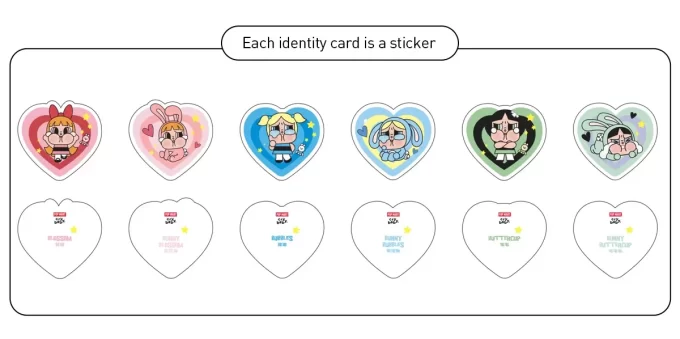 CRYBABY× Powerpuff Girls-serien – Korthållare Blindlåda