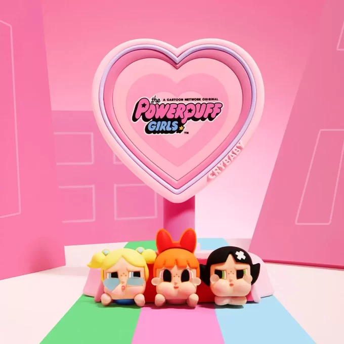 CRYBABY × Powerpuff Girls-serien – Mobiltelefonhållare