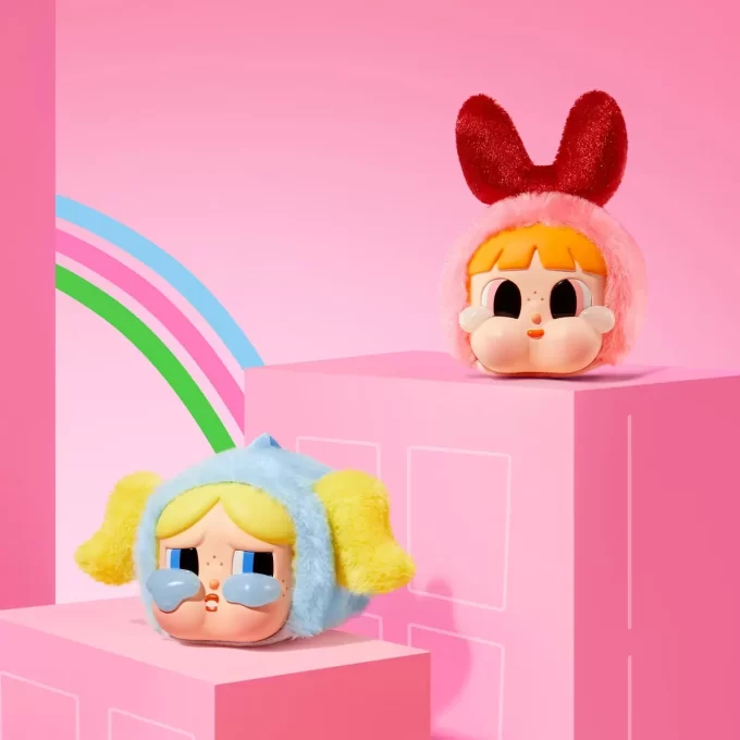 CRYBABY × Powerpuff Girls-serien – Vinylplyschbox med ansikte