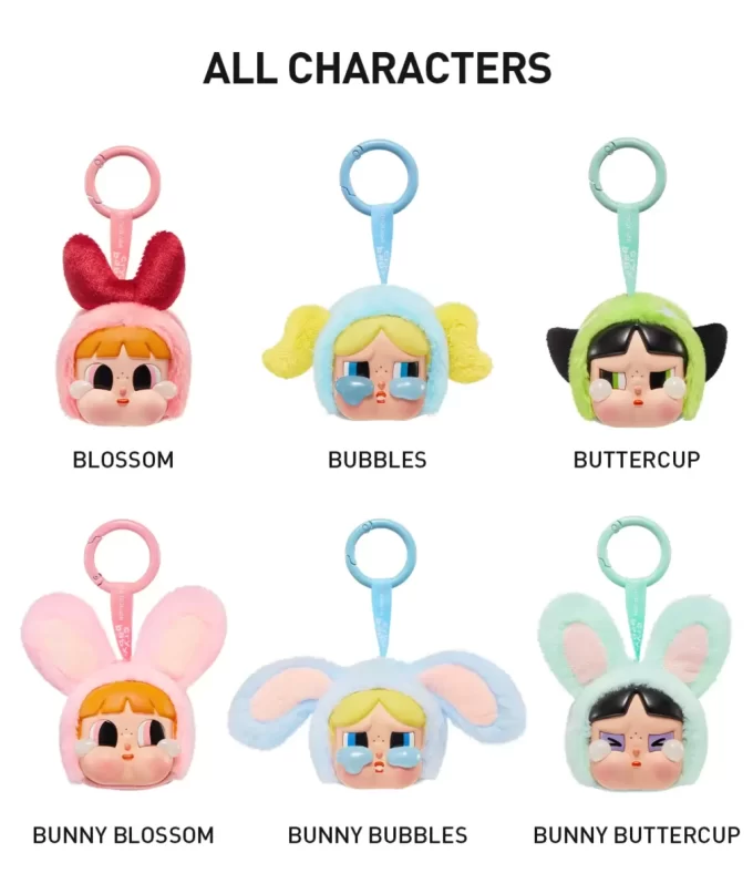 CRYBABY × Powerpuff Girls-serien – Vinylplyschbox med ansikte