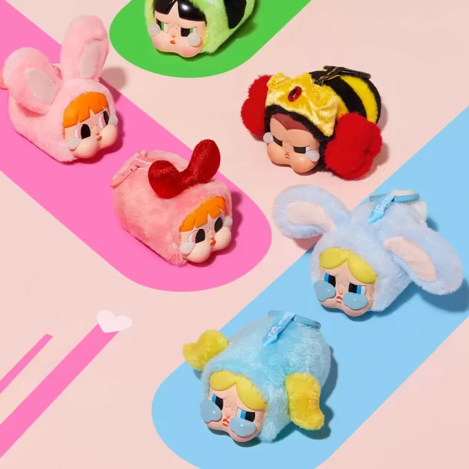 CRYBABY × Powerpuff Girls-serien – Vinylplyschbox med ansikte