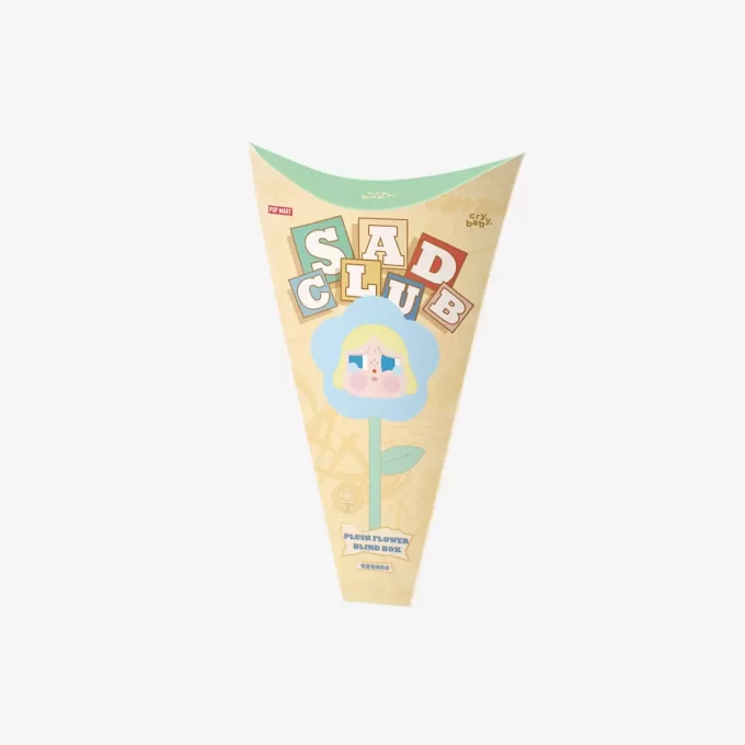 CRYBABY Sad Club-serien – Plyschblommask med blinda lock