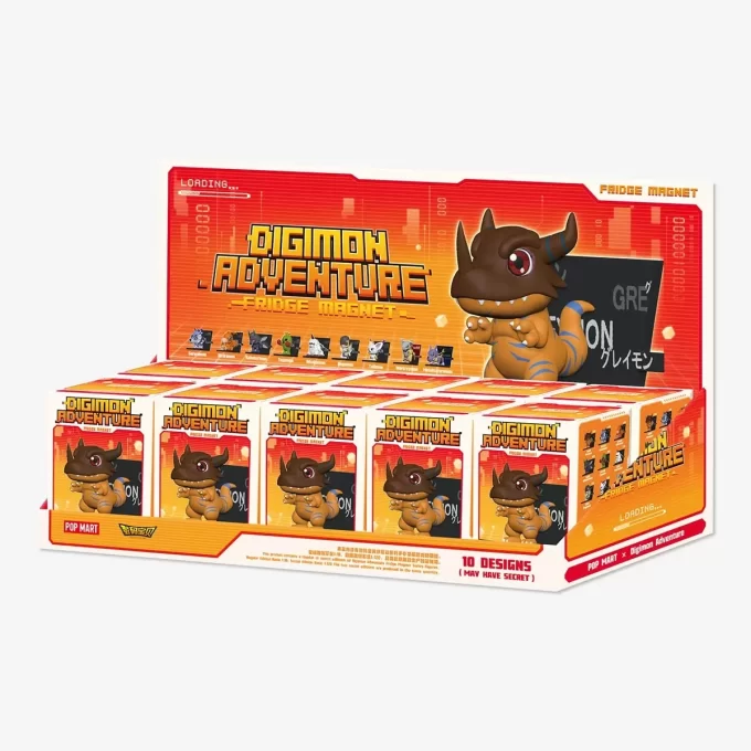 Digimon Adventure-figurer i kylskåpsmagnetserien