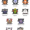 Digimon Adventure-figurer i kylskåpsmagnetserien