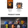 Digimon Adventure-figurer i kylskåpsmagnetserien