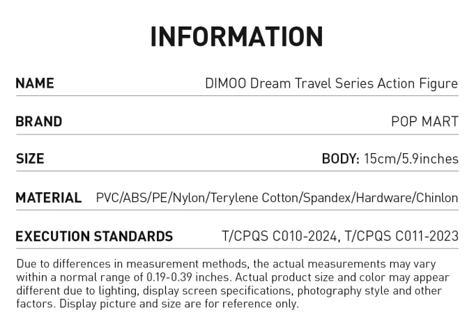 DIMOO Dream Travel-serien Actionfigur