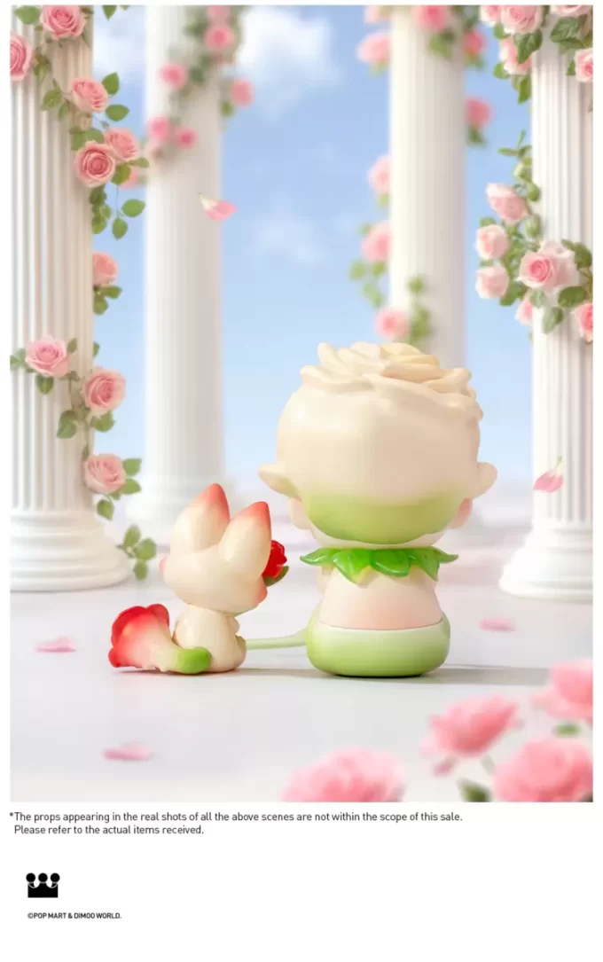 DIMOO Viskningen av rosenfigur