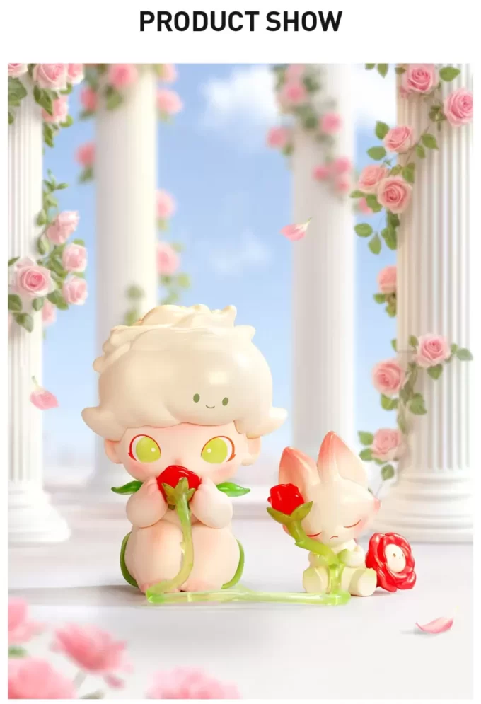 DIMOO Viskningen av rosenfigur