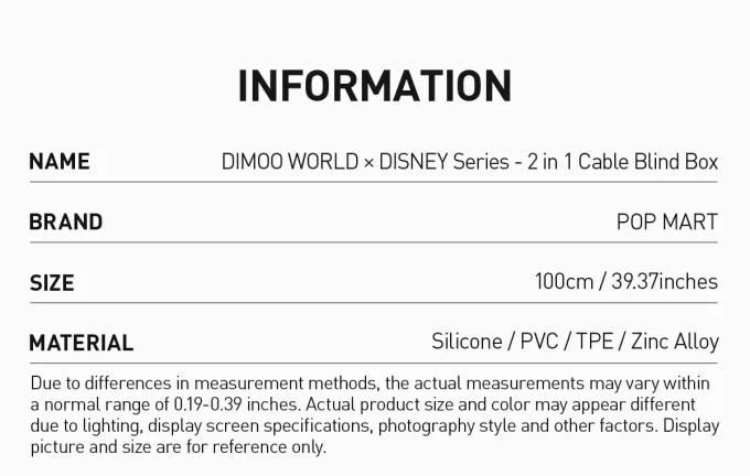 DIMOO WORLD × DISNEY-serien – 2-i-1-kabeldosa för blinda enheter DIMOO WORLD × DISNEY-serien – 2-i-1-kabeldosa för blinda enheter