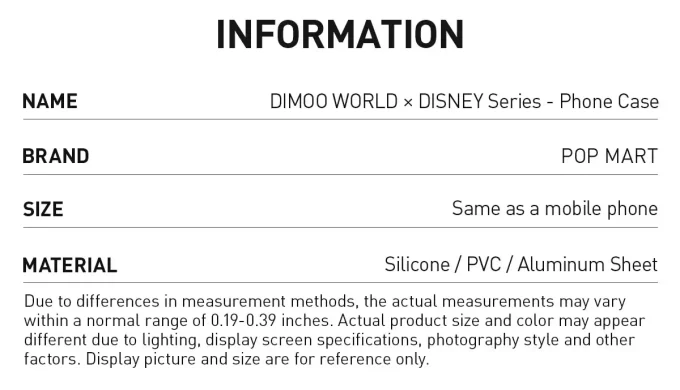 DIMOO WORLD × DISNEY-serien – Mobilskal