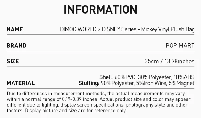DIMOO WORLD × DISNEY-serien – Musse Mugg i vinyl