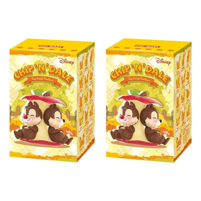 Disney Chip ”N Dale Fun Loving Brother-serien Figurer Förseglat Etui (2 Blindlådaes)