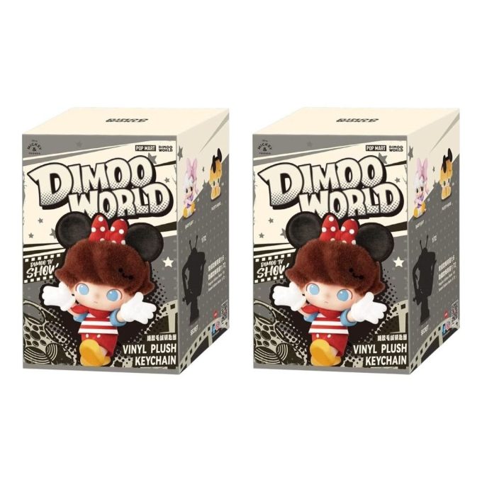 Disney Dimoo World Vinylplyschhänge Förseglat Etui (2 Blindlådaes)
