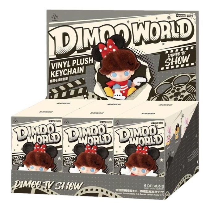 Disney Dimoo World Vinylplyschhänge Förseglat Etui (6 Blindlådaes)