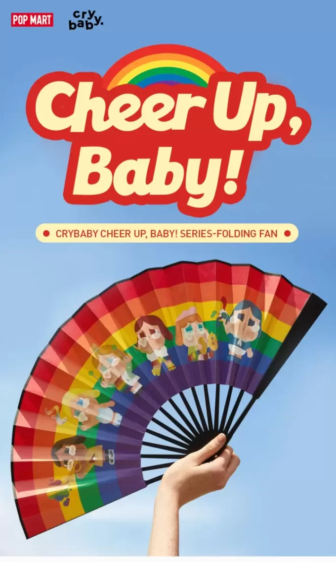 GRÅTLÄBBE MUNTRA UPP, BABY!-SERIEN – Hopfällbar fläkt