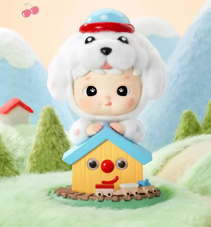 HACIPUPU Fluffig valpfigur