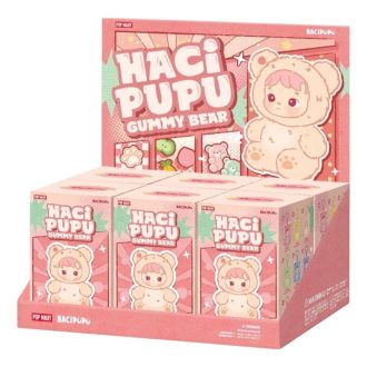 Hacipupu Gummibärs Vinylplyschhänge Förseglat Etui (6 Blindlådaes)