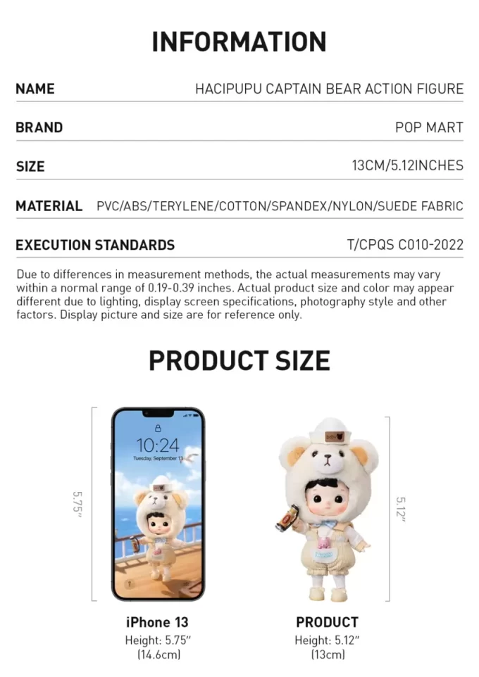 HACIPUPU Kapten Björn Actionfigur