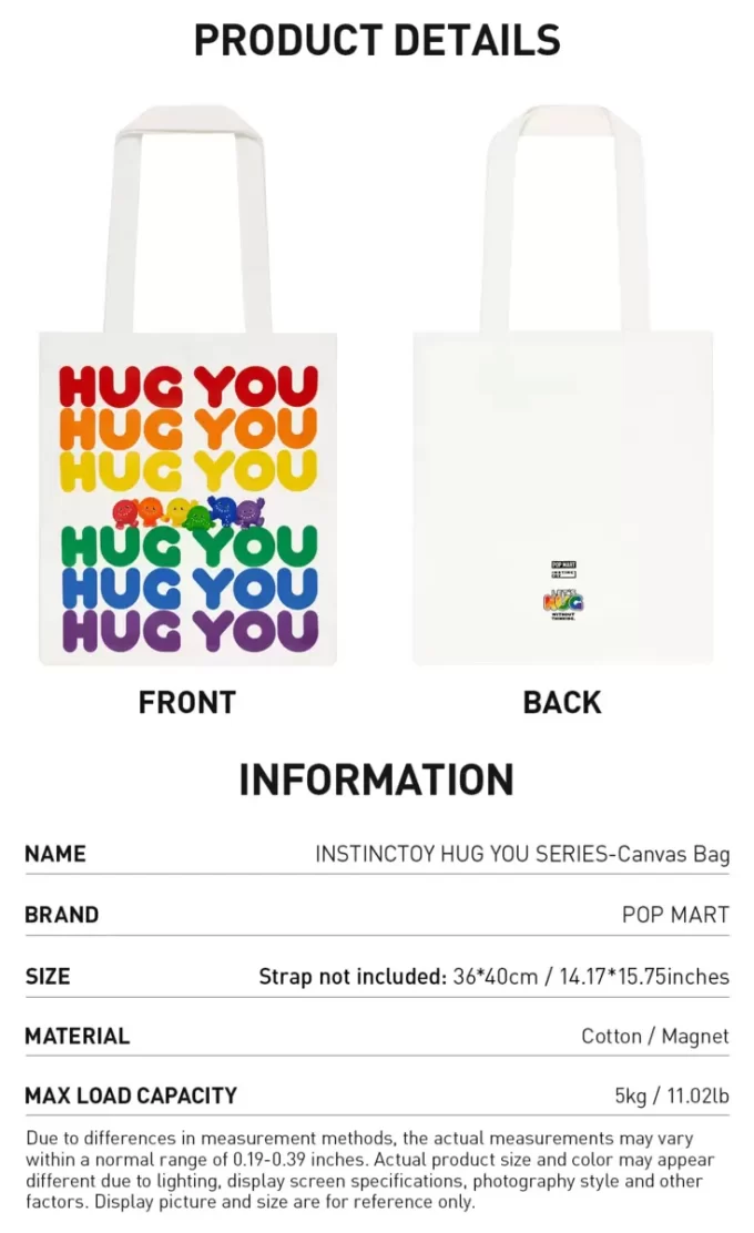 INSTINCTOY HUG YOU-SERIEN – Canvasväska