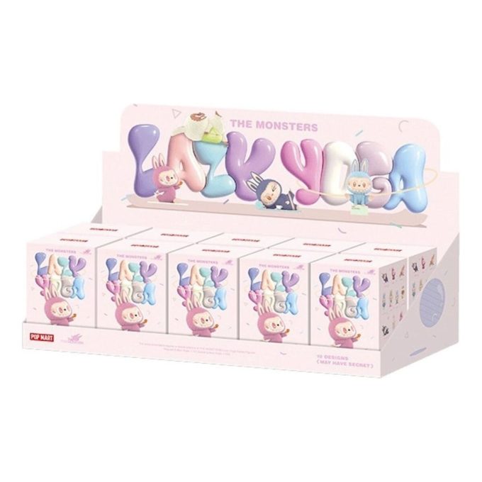 Labubu Lazy Yoga förseglat fodral (10 blinda lådor)