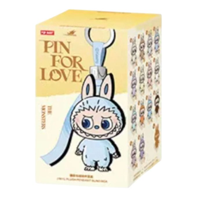 Labubu Pin for Love Plyschhänge Förseglat Etui (A-M) (1 Blind Ask)