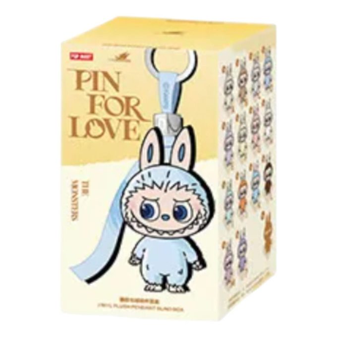 Labubu Pin for Love Plyschhänge Förseglat Etui (A-M) (1 Blind Ask)