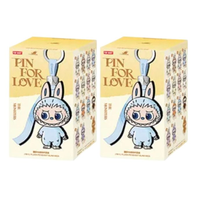 Labubu Pin for Love Plyschhänge Förseglat Etui (A-M) (2 Blindaskar)