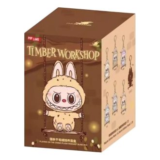 Labubu The Monsters Timber Workshop Playing on the Swing Pendant Pop Land Exklusivt Förseglat Etui (1 Blindlåda)