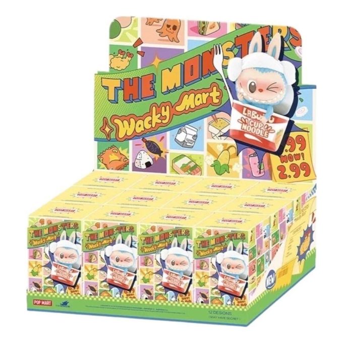 Labubu Wacky Mart Figur Förseglade Fodral (12 Blindboxar)
