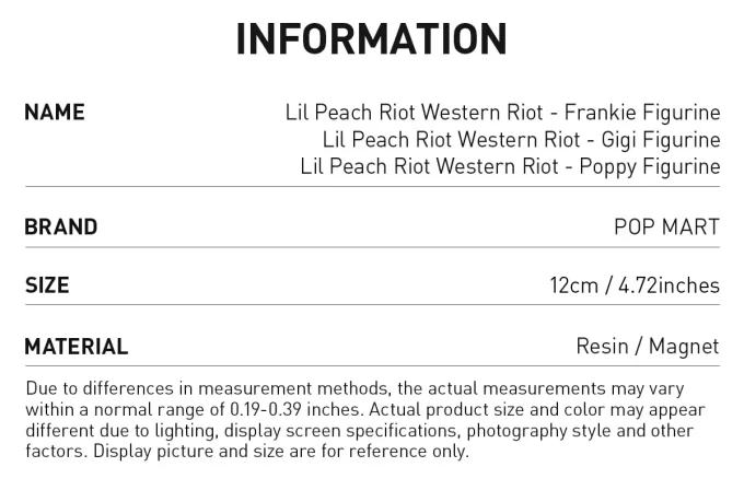 Lil Peach Riot Western Riot-figurer