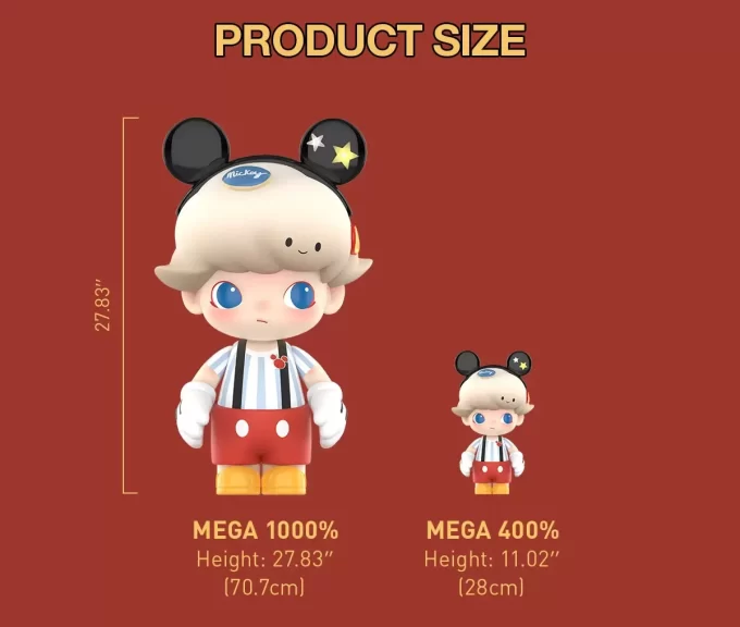 MEGA JUST DIMOO 1000% Musse Pigg MEGA JUST DIMOO 1000% Musse Pigg