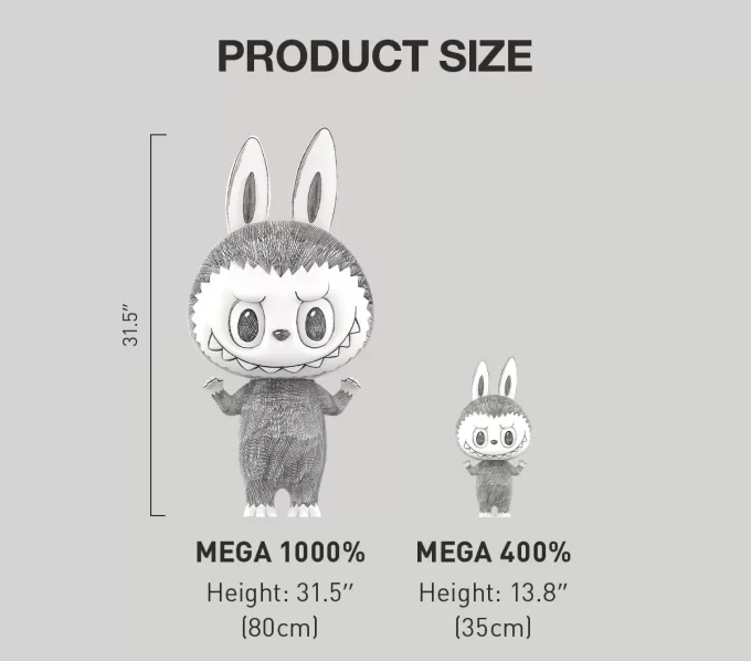 MEGA LABUBU 1000% Skiss