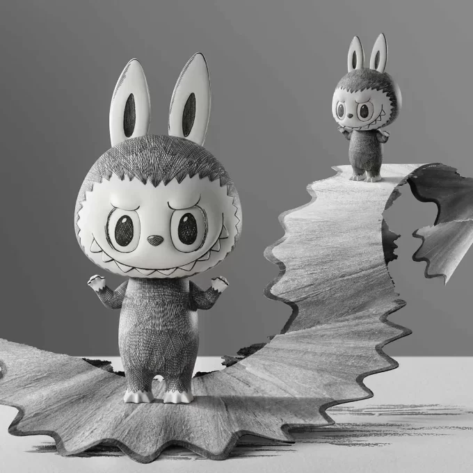 MEGA LABUBU 1000% Skiss
