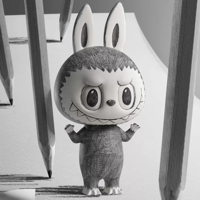 MEGA LABUBU 1000% Skiss