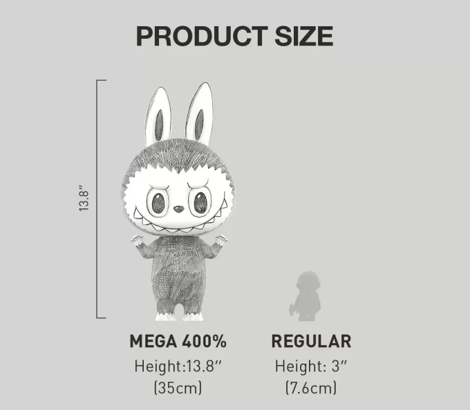 MEGA LABUBU 400% Skiss