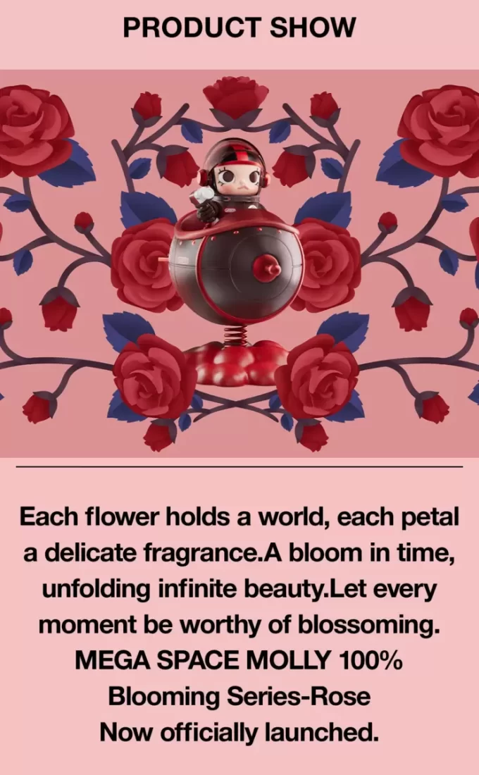 MEGA SPACE MOLLY 100% Blooming-serien – Ros