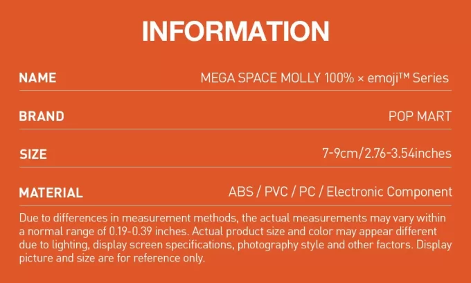 MEGA SPACE MOLLY 100% × Emoji™-serien