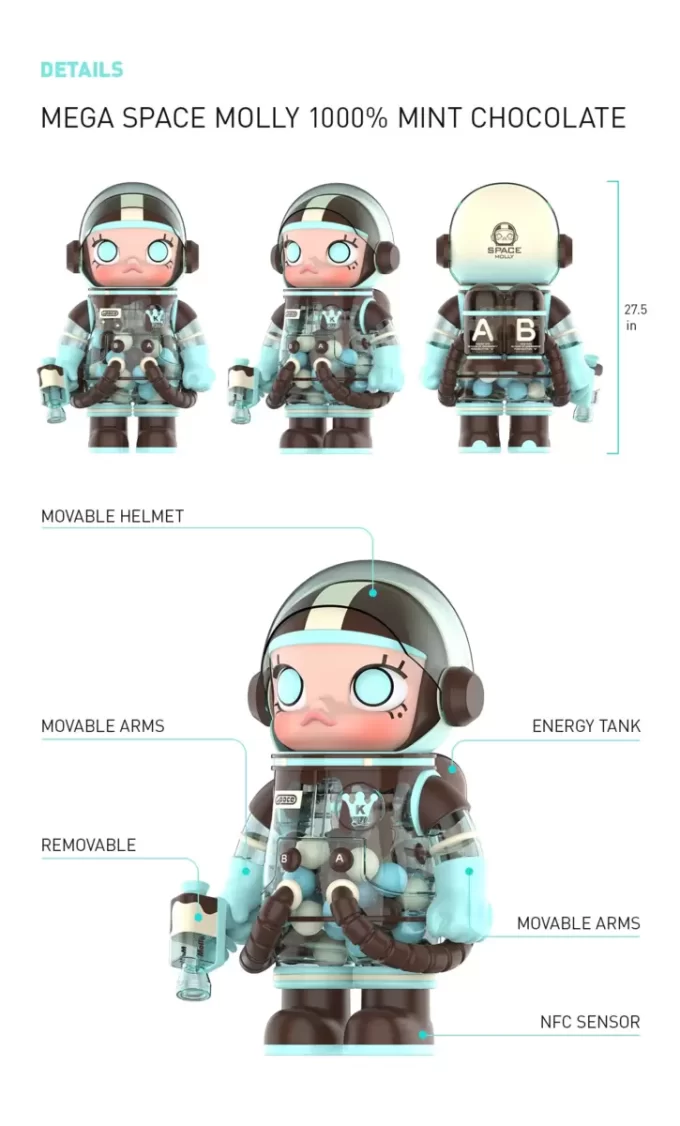 MEGA SPACE MOLLY 1000% Mintchoklad