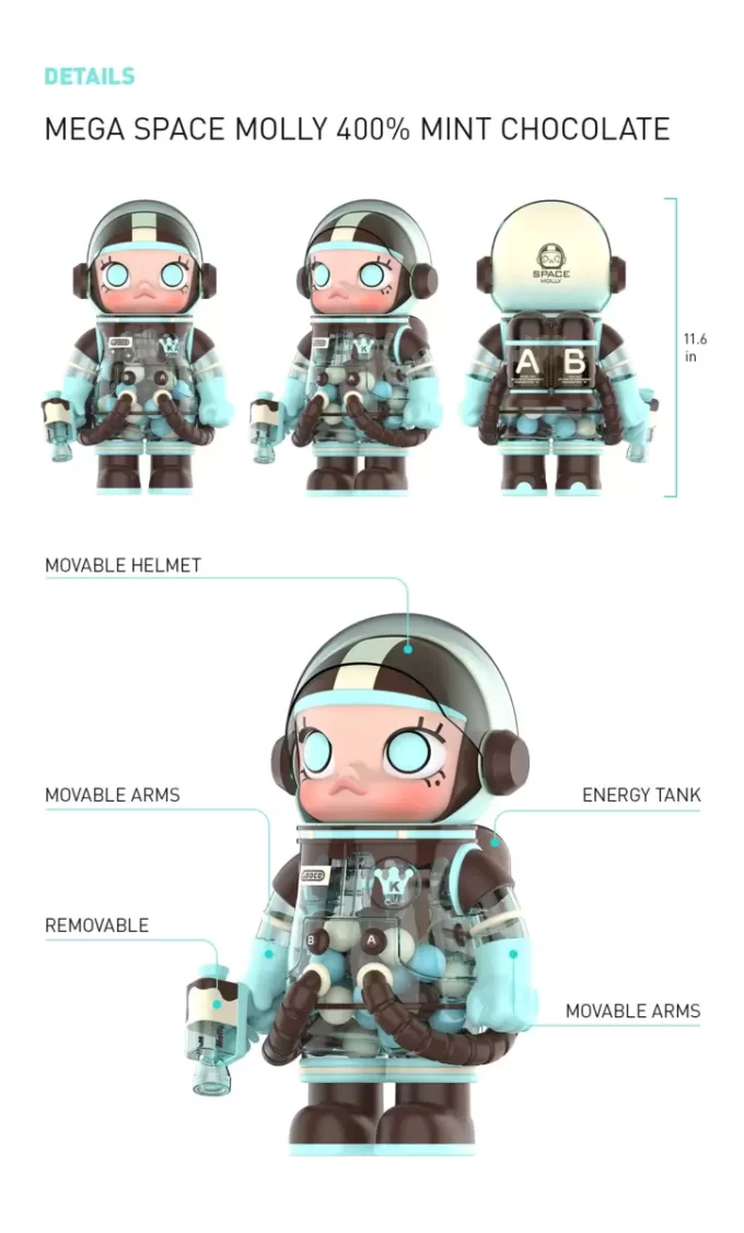 MEGA SPACE MOLLY 400% Mintchoklad