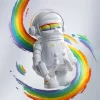 MEGA SPACE MOLLY 400% Regnbåge